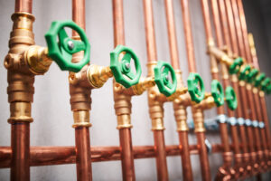 Copper pipes and values